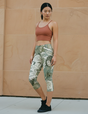 Sycamore Kintsugi Leggings Capri Leggings — Dripper