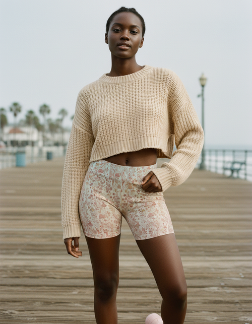 Burnt Sienna Meadow Short Shorts Short Shorts — Dripper