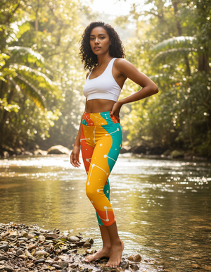 Nebula capri yoga leggings
