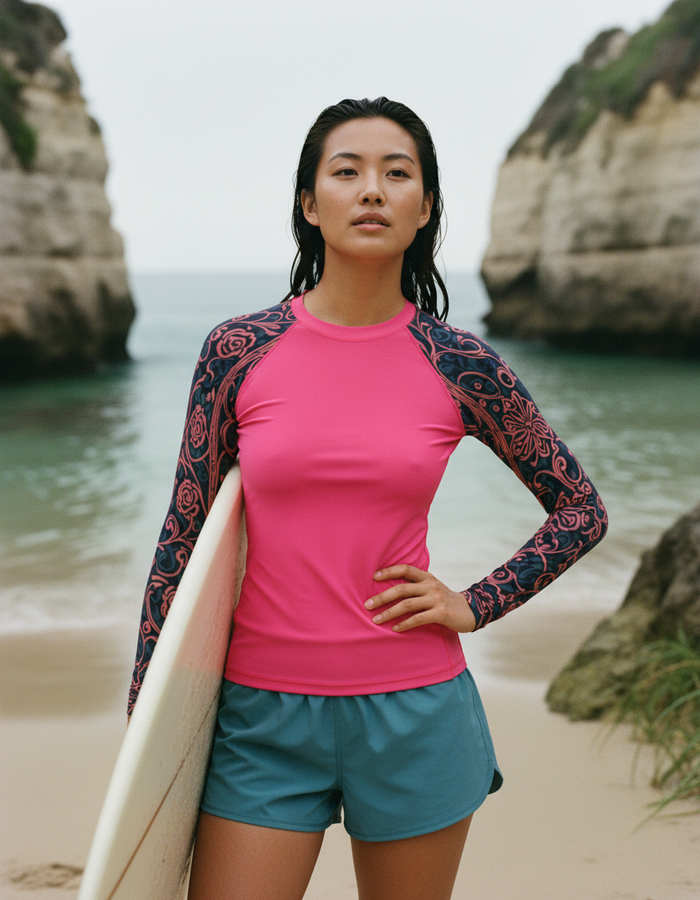 Rashguard — Women's Electric Fuchsia Tana