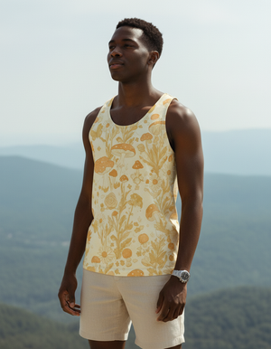 Yellow Moss Tank Top Men's Tank Top — Dripper