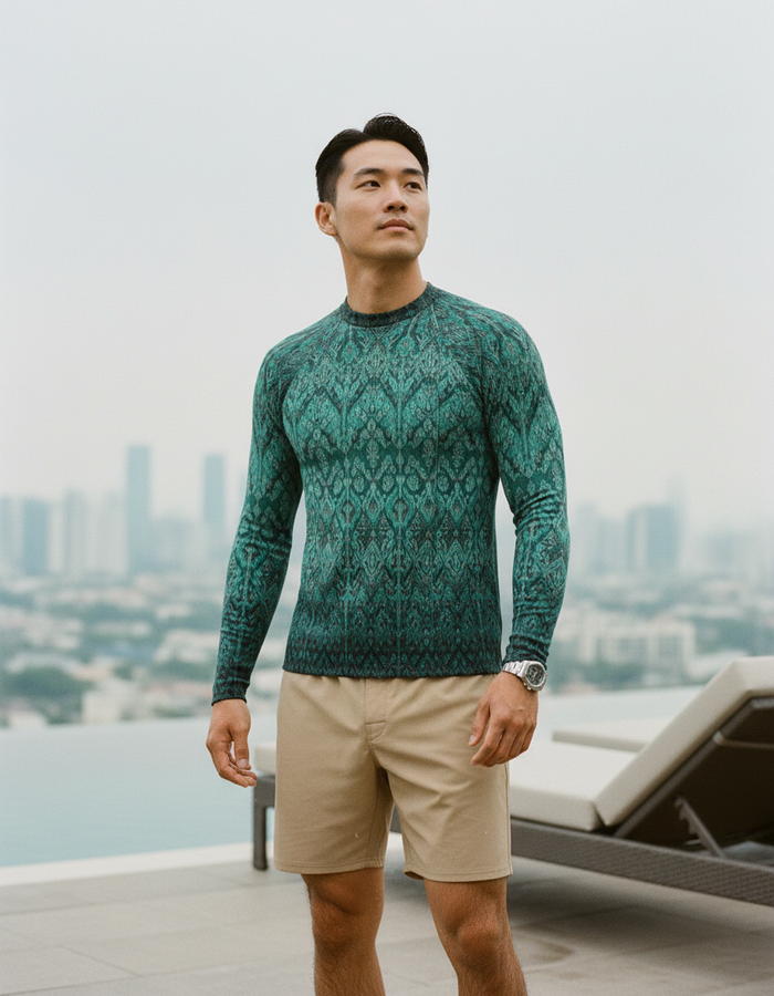Rashguard — Men's Transformative Teal Siam