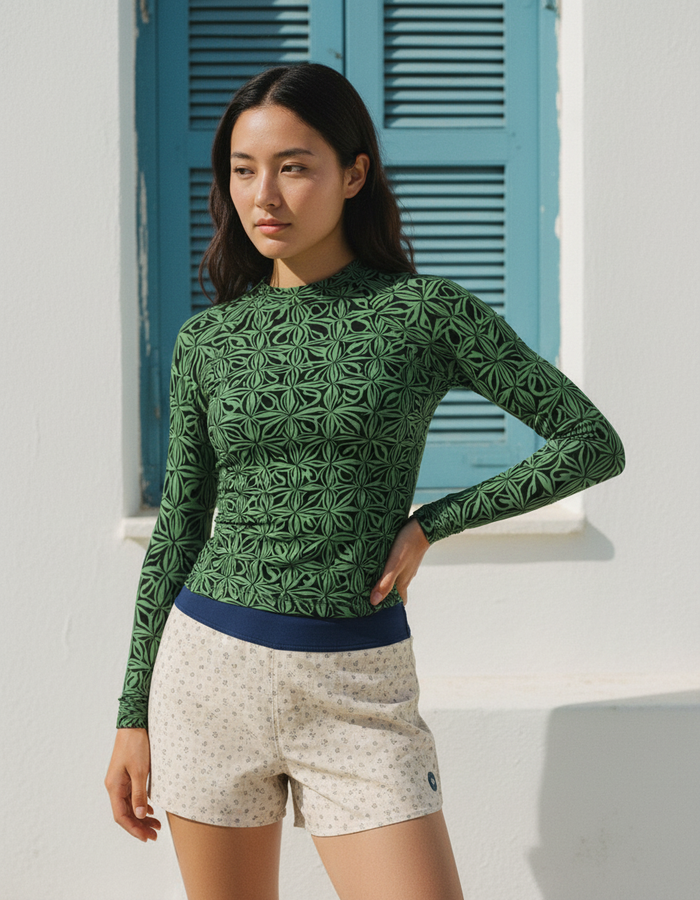 Rashguard — Women's Runway Emerald Chord