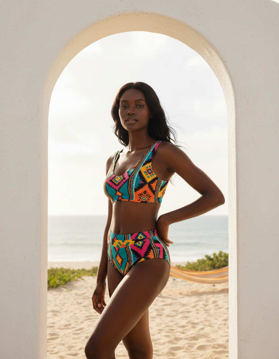 Aymara High-Waisted Bikini Top