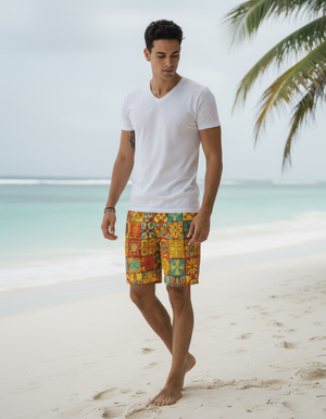 Muskmelon Chroma men's swim trunks