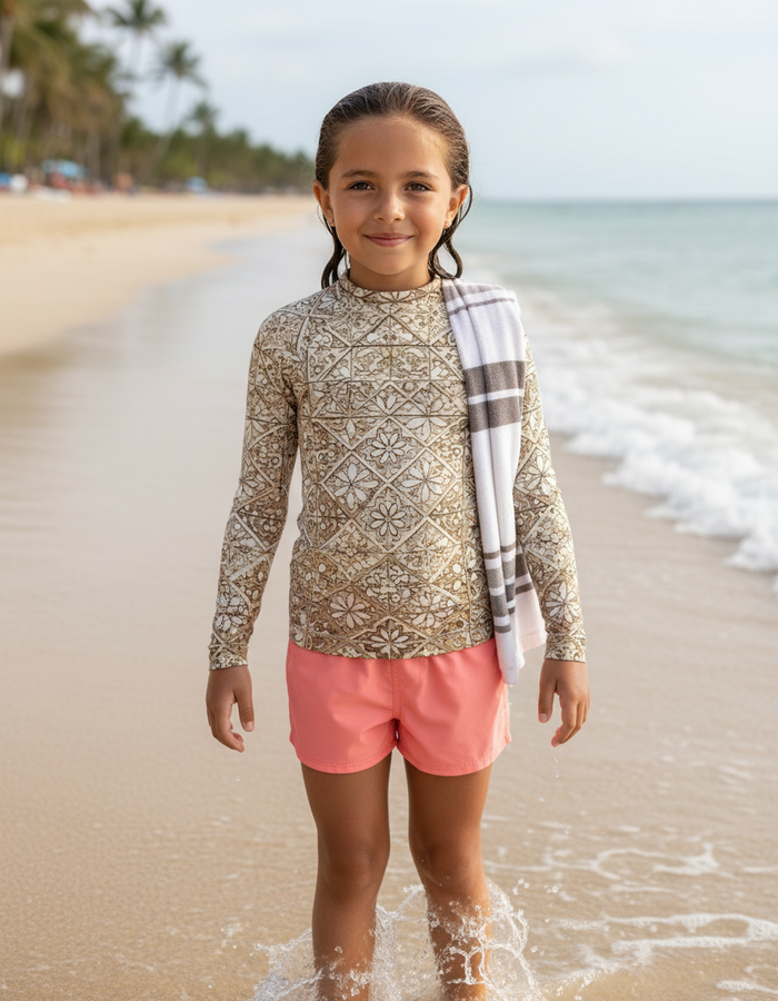 Rashguard — Kids Angora Zellige