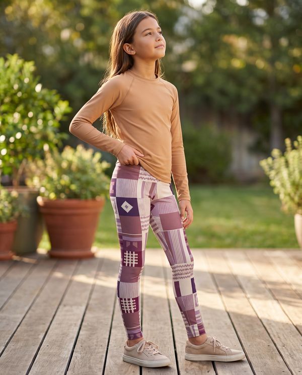 African Collection girls youth leggings