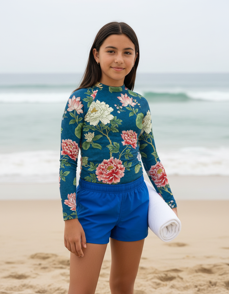 Youth Chinese Porcelain Rash Guard