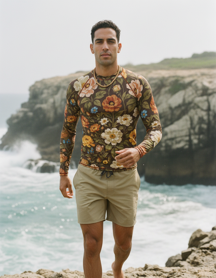 Rashguard — Men's Amber Haze Elysium