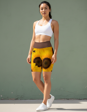 Petal Yoga Shorts Yoga Shorts — Dripper