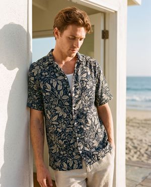 Elepaio men's hawaiian shirts