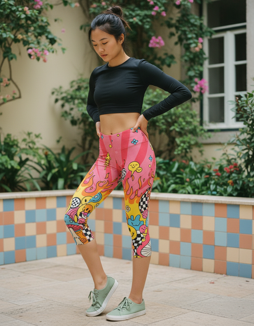 Jolt Capri Leggings Capri Leggings — Dripper