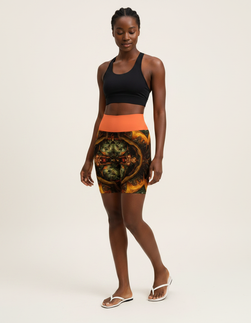 Kaleido yoga shorts