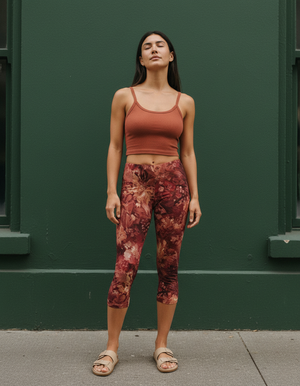 Lava Falls Serenade Leggings Capri Leggings — Dripper