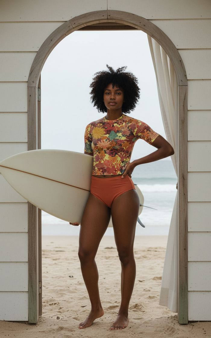 Rashguard — Women's Neon Yellow Nautilus
