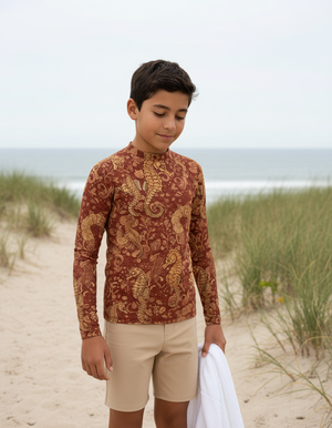 Youth Muskmelon Triton youth rashguards