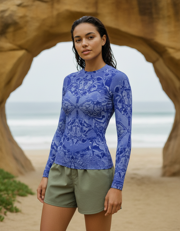 Rashguard — Women's Rhodonite Burst