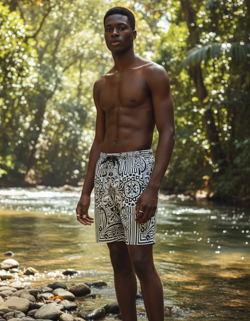 Obsidian Men's Swim Trunks Men's Swim Trunks — Dripper