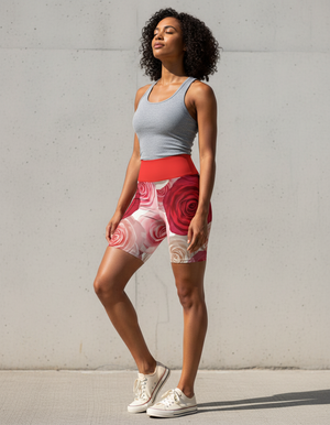 Rose Collection Yoga Shorts yoga shorts