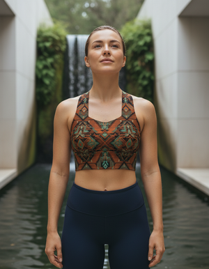Tribal longline sports bras