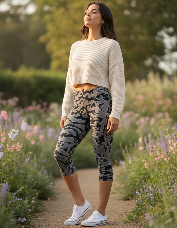 Bicolor Collection Capri Leggings capri leggings