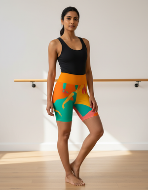 Vibrance Yoga Shorts Yoga Shorts — Dripper