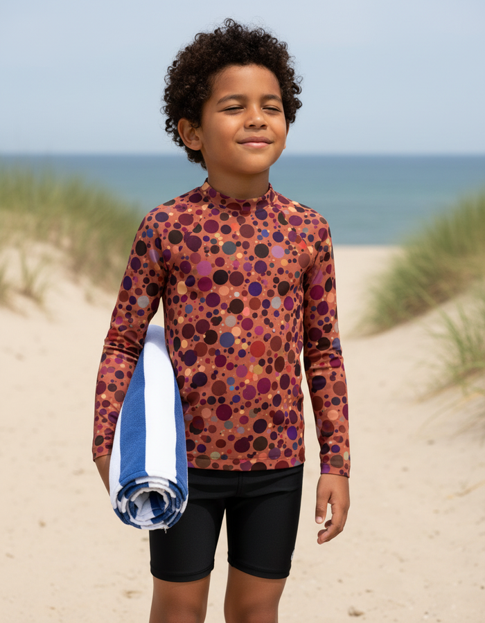 Rashguard — Kids Dusty Rose Dapple