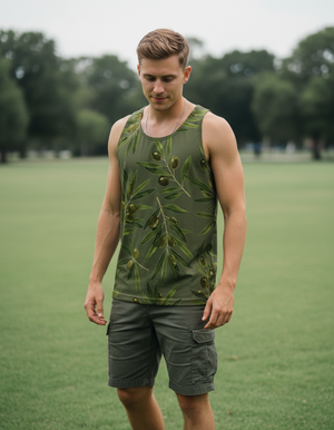 Runway Emerald Elysium Tank Top Men's Tank Top — Dripper
