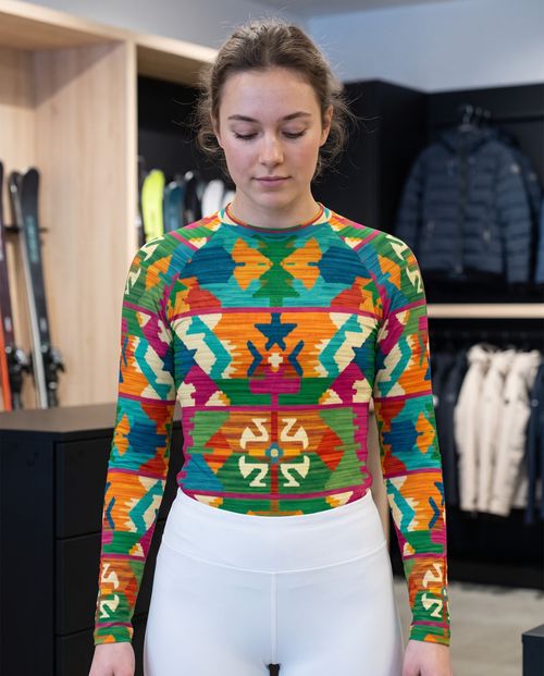 Runway Emerald Zamzam Base Layer Women's Rashguard — Lolekai