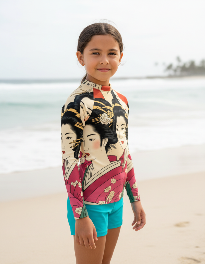 Rashguard — Kids Electric Fuchsia Yume