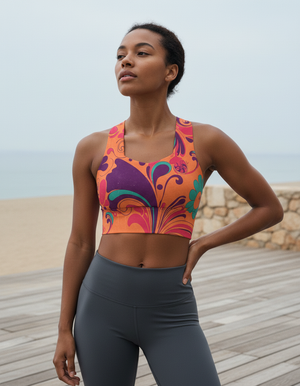 Groove Sports Bra Longline Sports Bra — Dripper