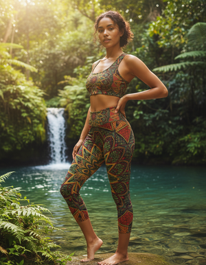 Lotus Capri Yoga Leggings Capri Yoga Leggings — Dripper