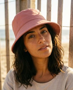 Unisex Tea Rose Moss & Linen Bucket Hat Bucket Hat — Lolekai