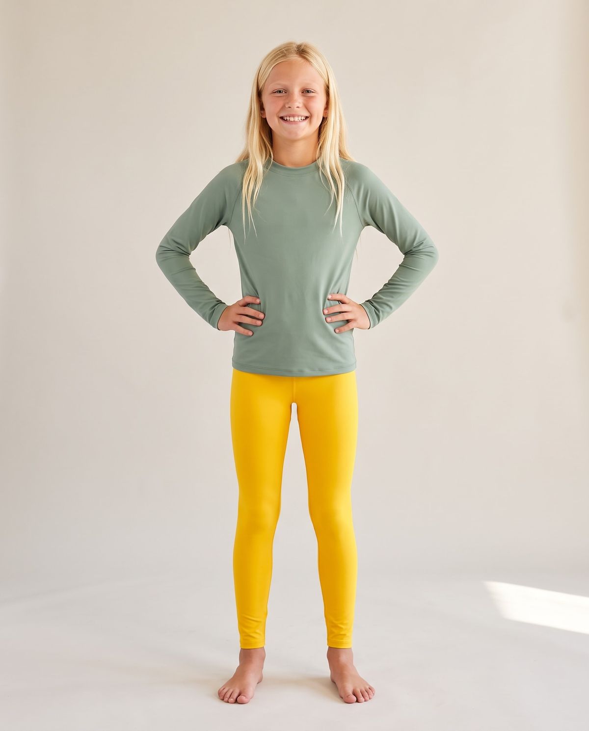 Bauhaus Yellow Girls Youth Leggings Girls Youth Leggings — Lolekai