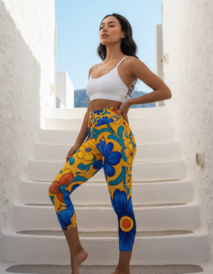 Aguacate Capri Yoga Leggings Capri Yoga Leggings — Dripper