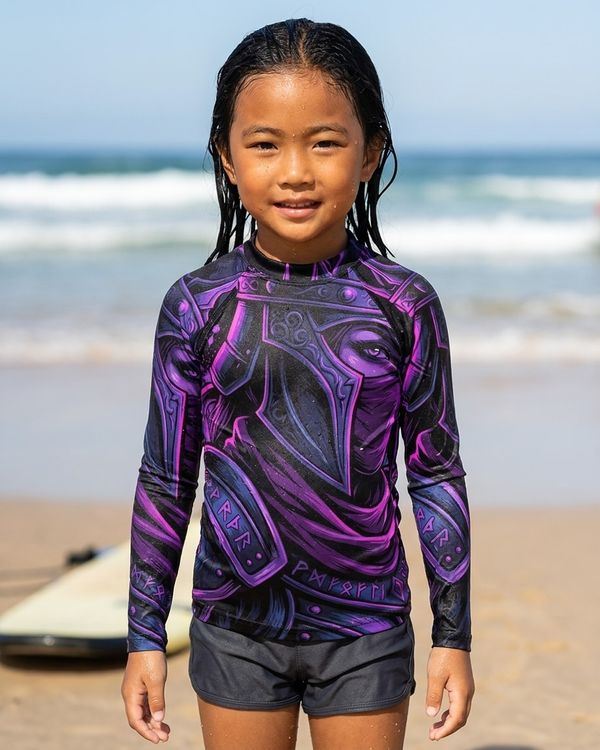 Neon Warriors girls rashguards