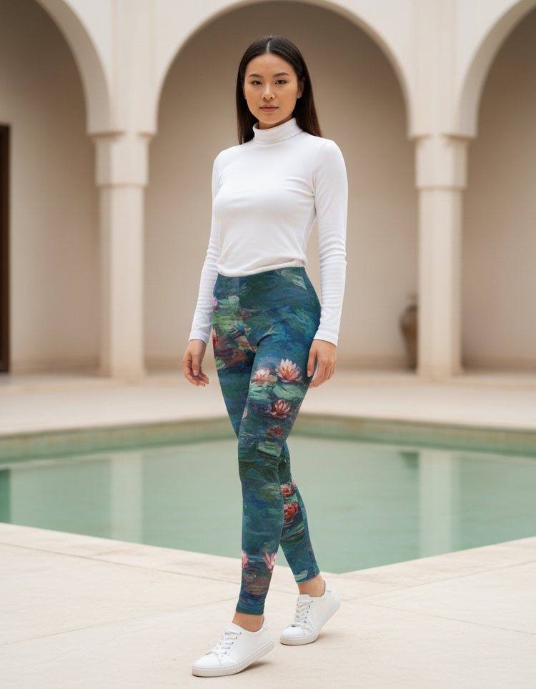 Women's Monet Water Lilies Leggings