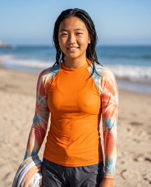 Girls Coral Nebula girls youth rashguards