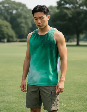 Men's Runway Emerald Melt tank tops