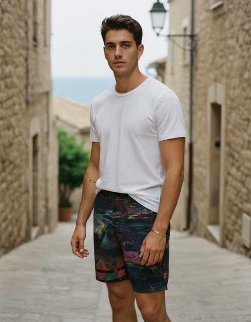 Runway Chartreuse Haze Men's Swim Trunks Men's Swim Trunks — Dripper