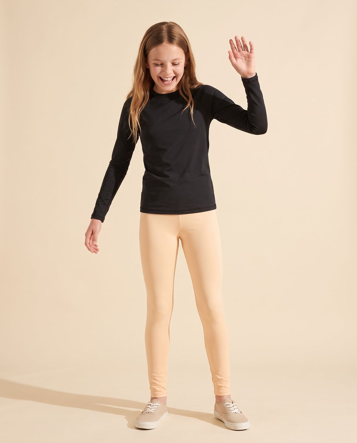 Bisque Girls Youth Leggings Girls Youth Leggings — Lolekai