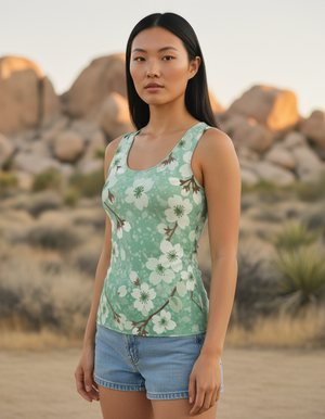 Women's Jelly Mint Petal women's tank tops