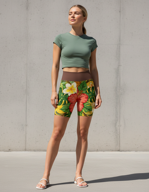 Hula Yoga Shorts Yoga Shorts — Dripper