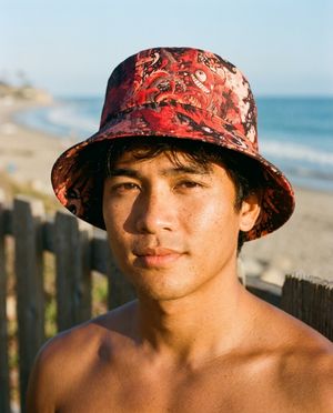 Lava Falls Bakeneko bucket hats