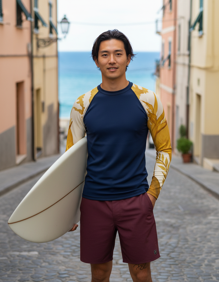 Rashguard — Men's Lemon Yellow Tropique