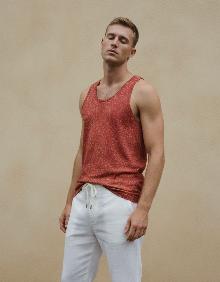 Men's Bandhani Tank Top