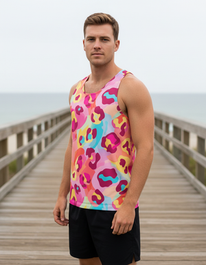Millennial Pink Savanna Tank Top Men's Tank Top — Dripper