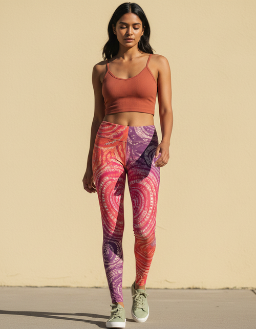 Electric Fuchsia Rani Leggings Women's Leggings — Dripper