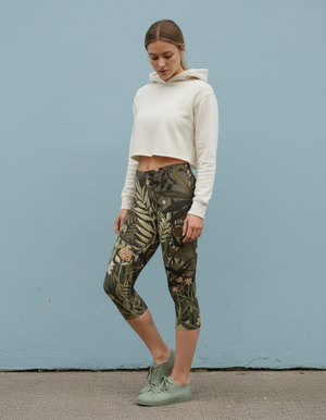 Angora Oasis Capri Leggings Capri Leggings — Dripper