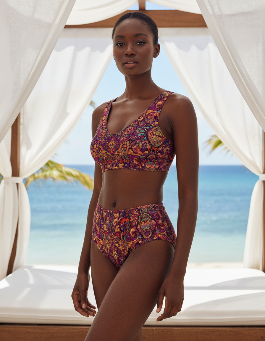 Prism High-Waisted Bikini Top